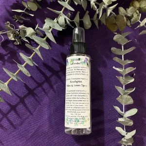 Eucalyptus Hydrosol Spray - Natural Room, Linen & Shower Mist - 4 oz Bottle - Image 6