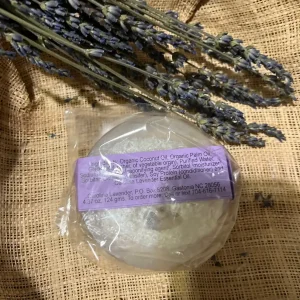 Exfoliating Loofah Soap Bar with Essential Oils - Lavender or Patchouli & Orange, 4.3 oz - Image 3