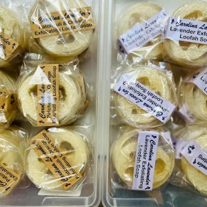 Exfoliating Loofah Soap Bar with Essential Oils - Lavender or Patchouli & Orange, 4.3 oz - Image 6