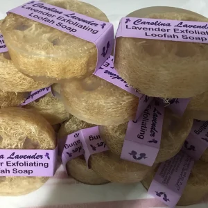 Exfoliating Loofah Soap Bar with Essential Oils - Lavender or Patchouli & Orange, 4.3 oz - Image 7