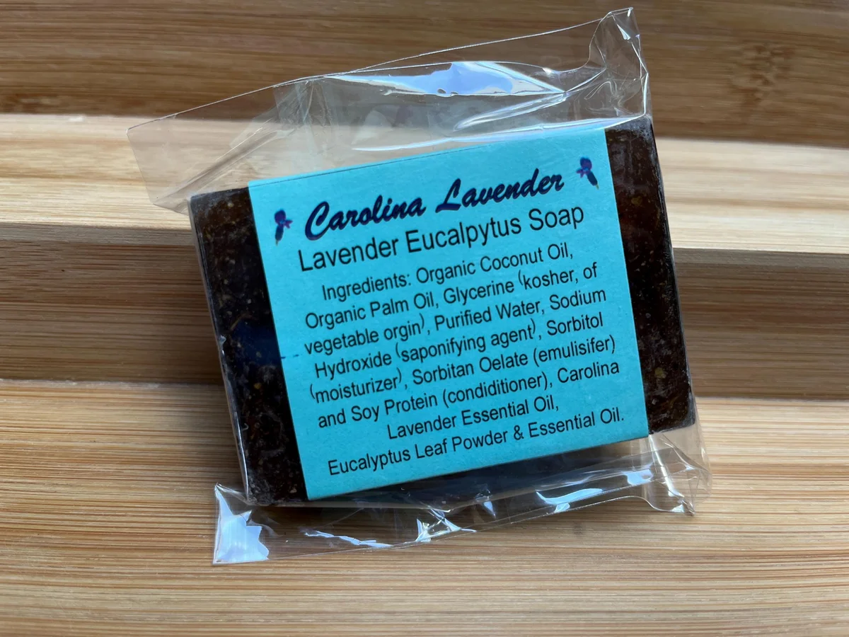 Lavender Eucalyptus Bar Soap - Handcrafted Glycerin Soap, 4 oz - Image 3