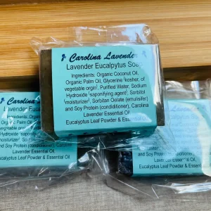 Lavender Eucalyptus Bar Soap - Handcrafted Glycerin Soap, 4 oz - Image 4