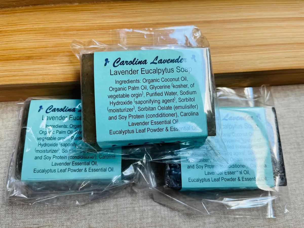 Lavender Eucalyptus Bar Soap - Handcrafted Glycerin Soap, 4 oz - Image 4