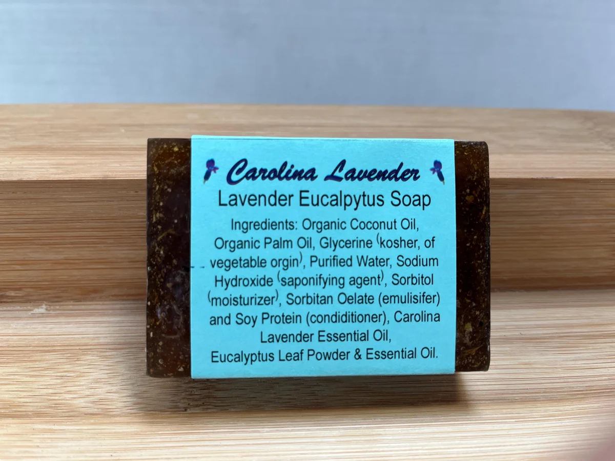 Lavender Eucalyptus Bar Soap - Handcrafted Glycerin Soap, 4 oz - Image 5