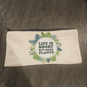 Novelty Plant Bag - Life is Short Buy More Plants Reusable Tote - Image 1