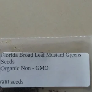 Organic Florida Broadleaf Mustard Green Seeds - 1200+ Count, Vegetable Seeds Outdoor - Image 2