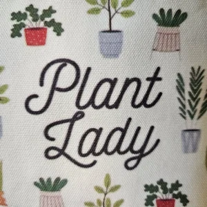 Plant Lady Tote Bag - Fun Foliage Design - Reusable Canvas Bag - Image 3