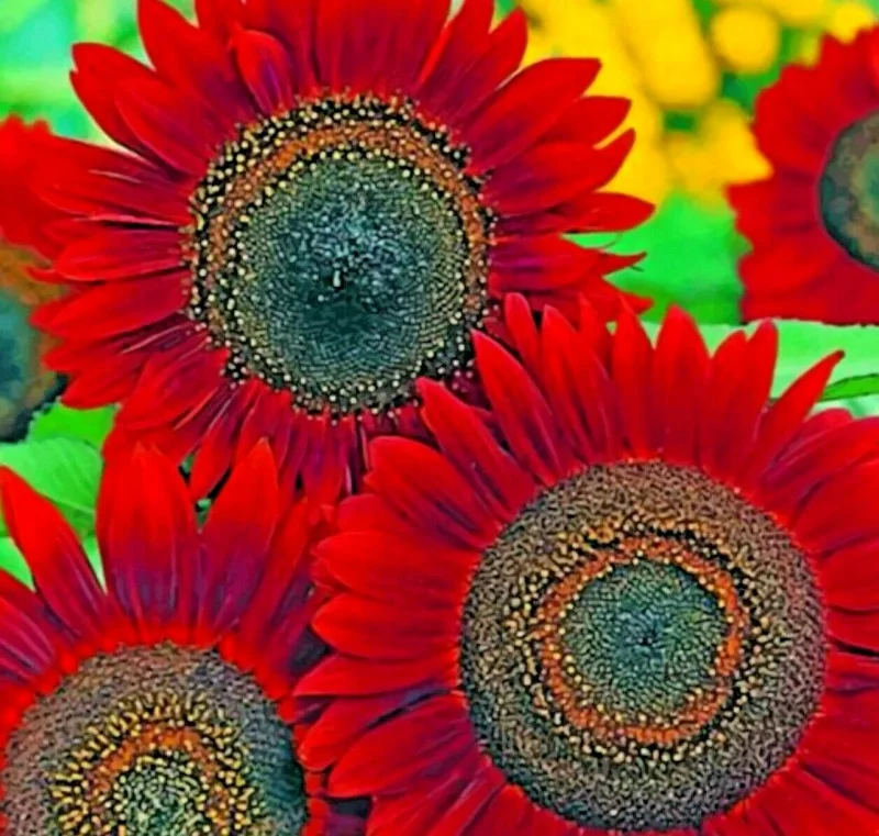 Red Sun Sunflower Seeds for Planting - Non-GMO, Perennial, Outdoor - 50 Count - Image 2