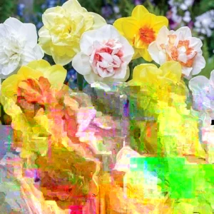 Daffodil Flower Bulbs Mix - 10 Pre-Chilled Trumpet & Double Varieties, Perennial - Image 1