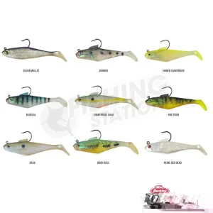Powerbait Bunker Fishing Lure - 4 inch Swim Shad, Pearl White, 4 Counts - Image 3