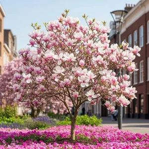 2 Saucer Magnolia Trees Live Plants, Light Pink Magnolia, 2.5