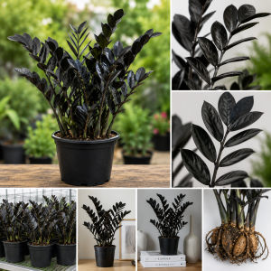 Black ZZ Plant Live Plant - Zamioculcas zamiifolia - 3 Inch Pot - Indoor Tropical