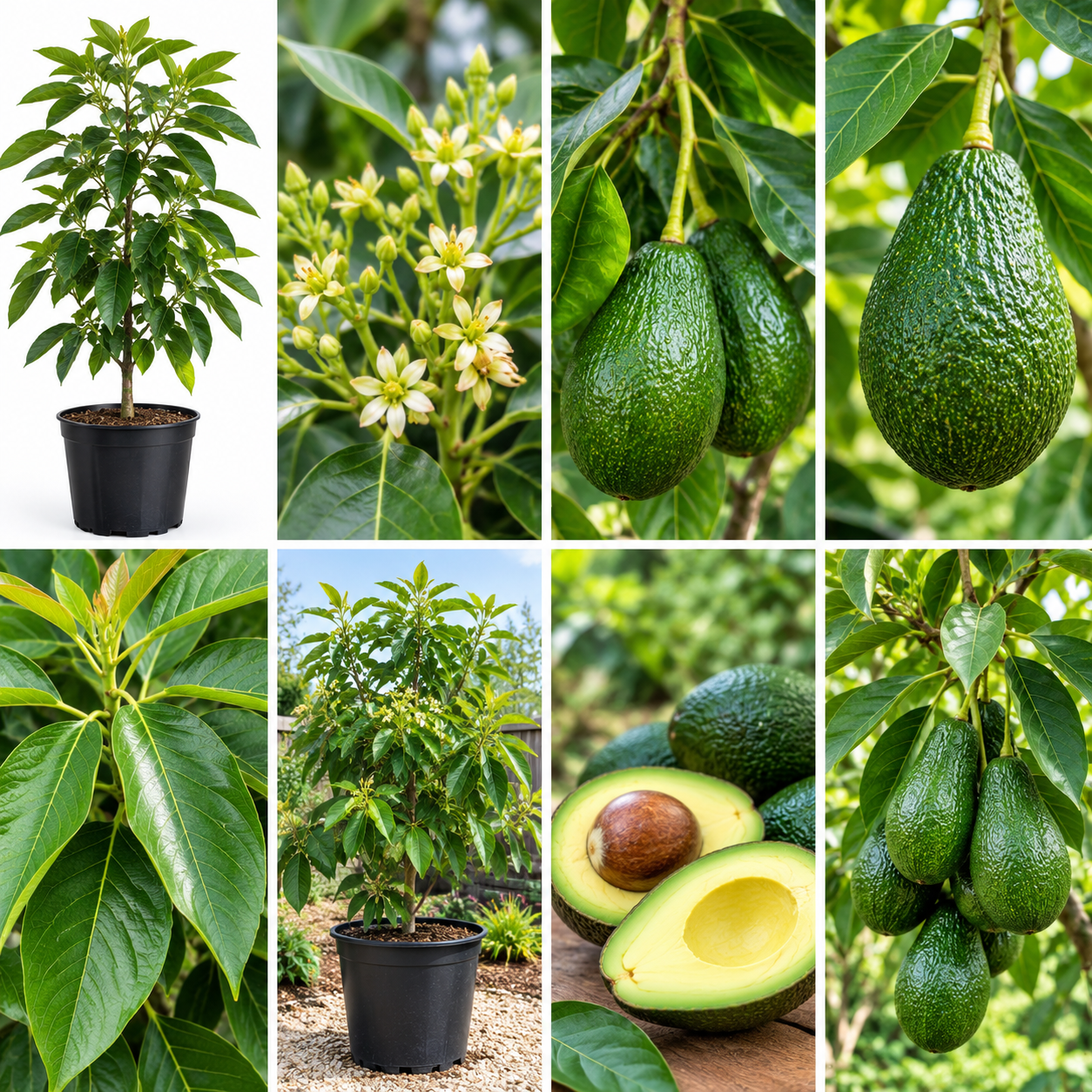 Cold Hardy Avocado Tree Live Plant – 1-2 Feet Tall – Indoor/Outdoor Growing Zones 5-11