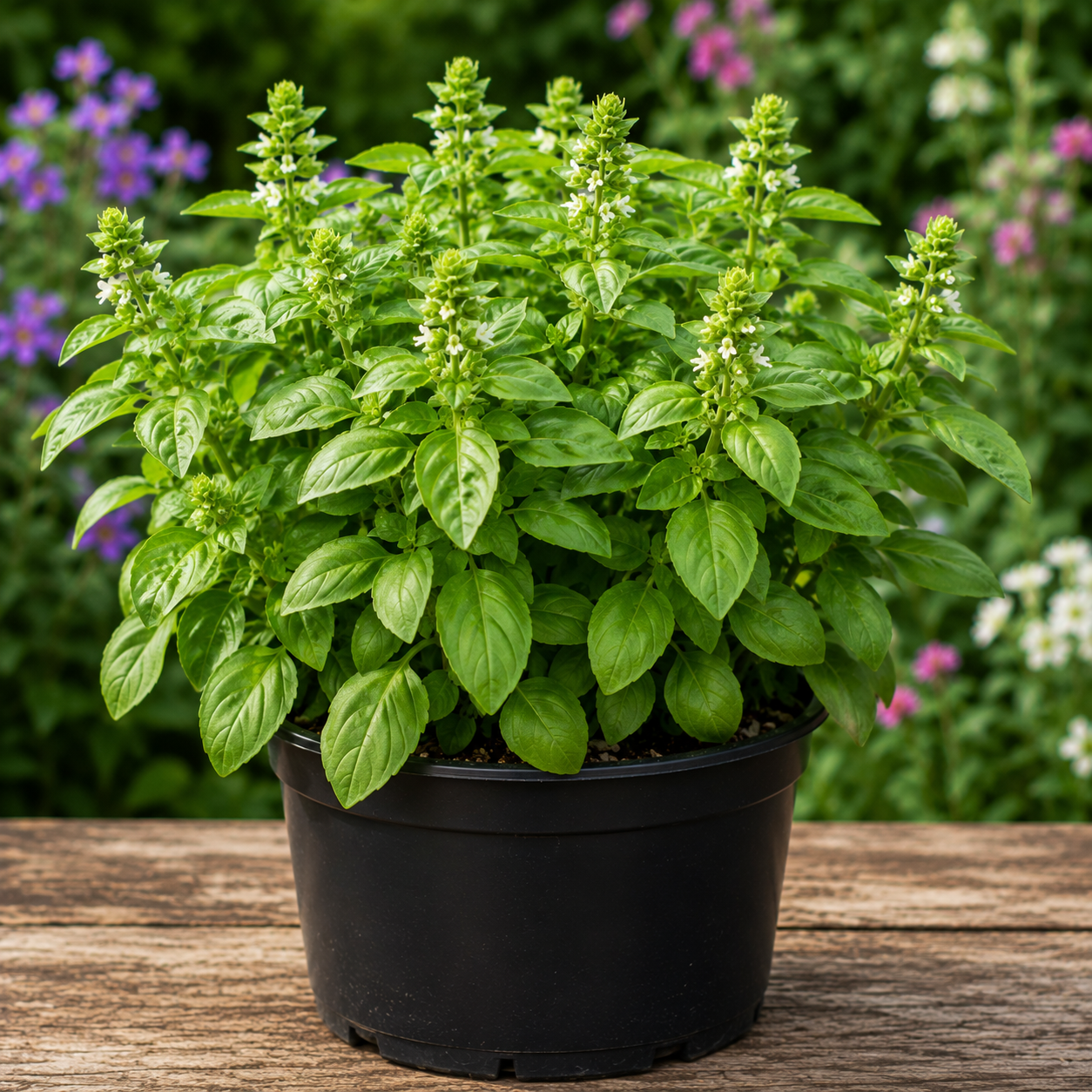 Greek Basil Live Plant - Set of 3, 4-7 Inches Tall - Sweet Culinary Herb