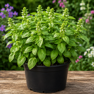 Greek Basil Live Plant Seedlings - 3-Pack, 4-7 Inches Tall, Culinary Herb for Indoor/Outdoor Garden