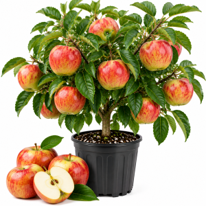 Honeycrisp Apple Tree Live Plant - Bare Root, 3 Feet Tall, Cold Hardy Outdoor Fruit Tree