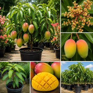 Kent Mango Tree Live Plant – Grafted, 3 Gallon Pot, Sweet Tropical Fruit