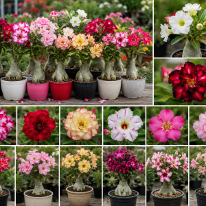 Desert Rose Live Plant 4-5 Inches Tall – Adenium Obesum Tropical Flowering
