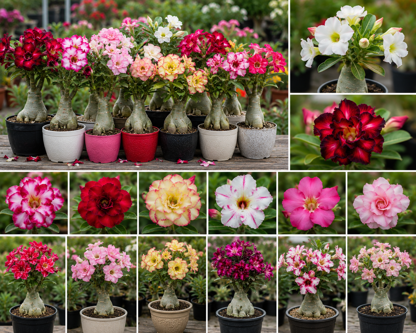 Desert Rose Live Plant 4-5 Inches Tall – Adenium Obesum Tropical Flowering