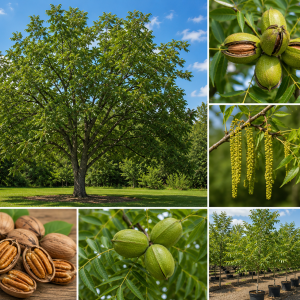 Pecan Tree Live Plant 2-3 Feet Tall – Fast Growing Cold Hardy Nut Tree for Planting