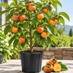 American Persimmon Tree Live Plant - 1 Year Old, Winter Hardy, Zones 4-9