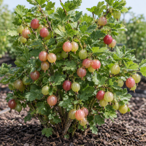 Pixwell Gooseberry Live Plant – Fruit Shrub Starter – 5-9 Inch Tall
