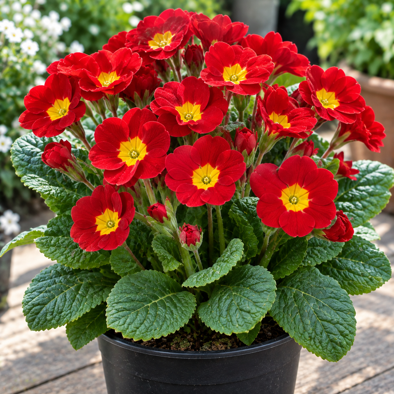 Red Primrose Live Plants 2-Pack, Flowering in 4 Inch Pots, Vibrant Color, Outdoor