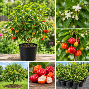 Surinam Cherry Tree Live Plant - 4-8" Tall - Fast-Growing, Fruit Bearing