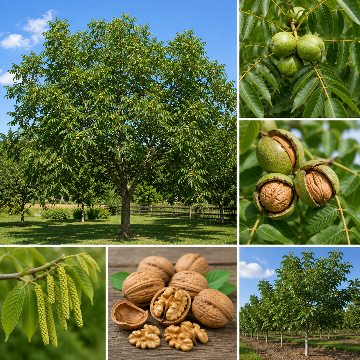 English Walnut Tree Live Plant 1-2 Ft, Cold Hardy, Dormant, for Garden