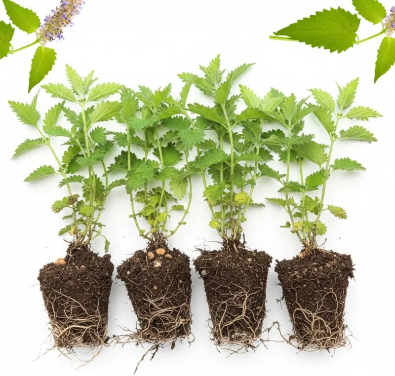 Catnip Live Plants 4-Pack, 4-6" Tall, Well-Rooted Starter Plants, Indoor/Outdoor - Image 3