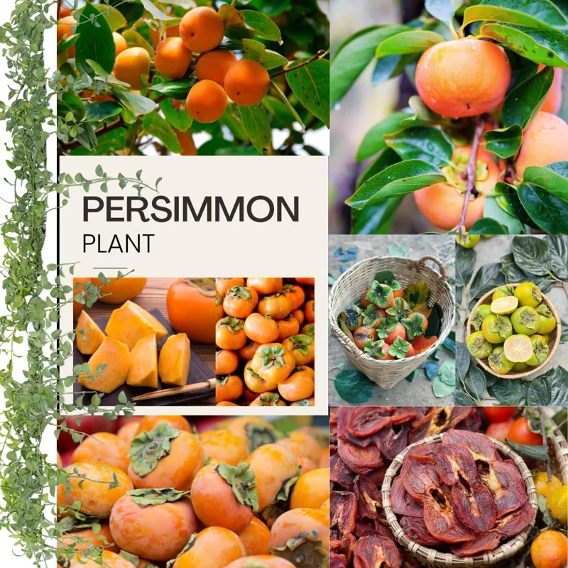 Persimmon Tree Live Plant - 6-12 Inches Tall, Quart Pot, Outdoor - Image 4