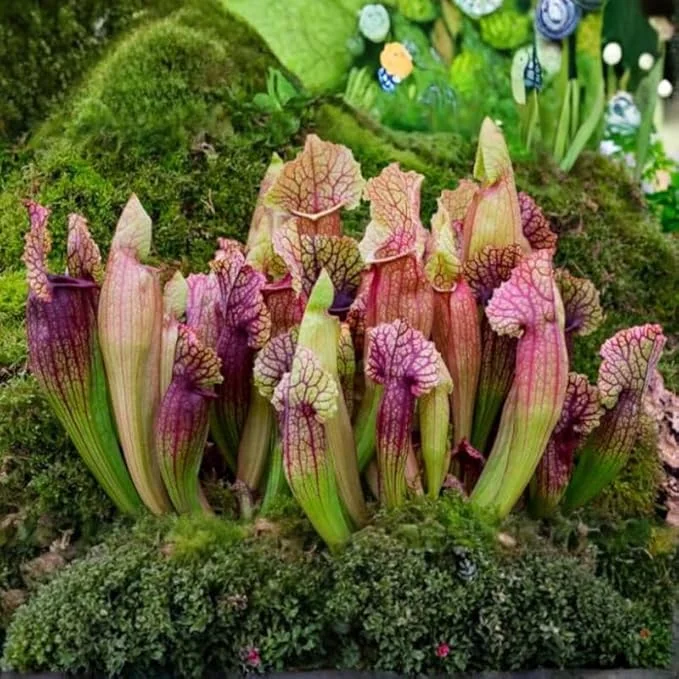 Purple Nepenthes Pitcher Plant Live – Exotic Tropical Houseplant for Indoor/Outdoor Décor - Image 2