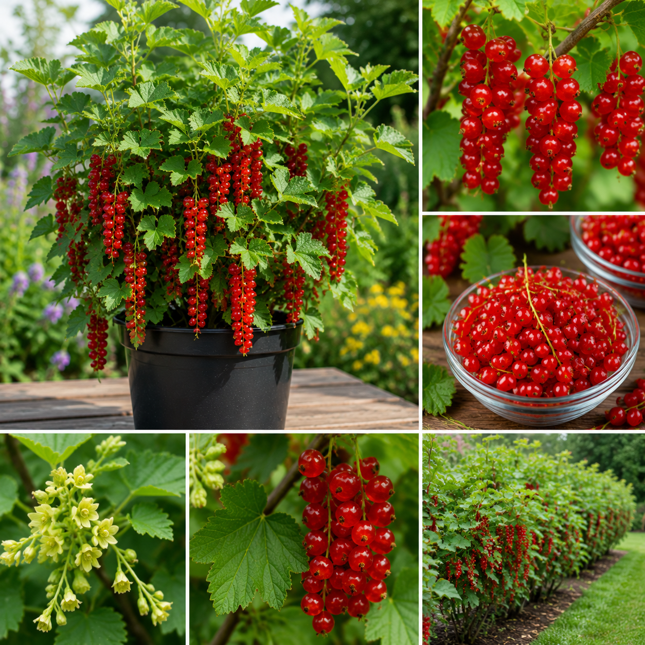Red Currant Bush Live Plant 5-9 Inch – Bare Root Fruit Tree for Planting