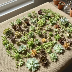 Succulent Propagation Kit - 500 Leaves & 500 Cuttings, Live Plant Material, Beginner Guide - Image 2