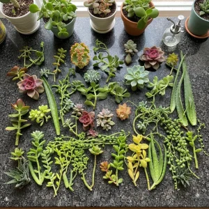 Succulent Propagation Kit - 500 Leaves & 500 Cuttings, Live Plant Material, Beginner Guide - Image 3