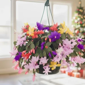 Thanksgiving Christmas Cactus Live Plant – Easy Care Blooming Houseplant – 4