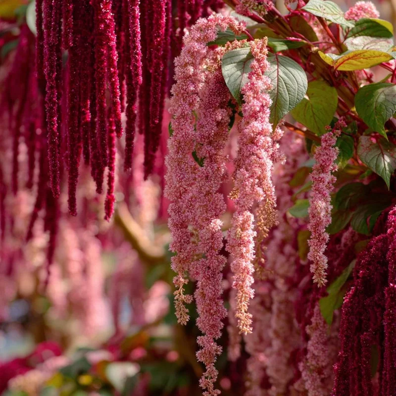 Amaranth Coral Fountain Seeds - 100 Light Pink Trailing Flower Seeds - Image 1
