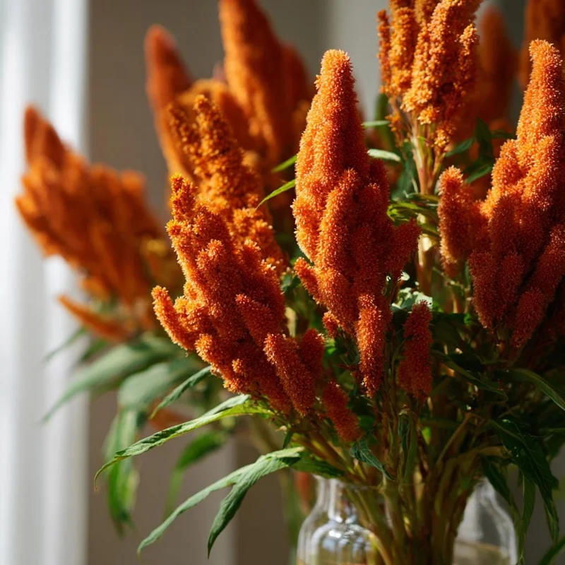 Amaranthus Hot Biscuits Seeds - 100 Count Burnt Orange Flowers for Cut Flowers & Fall Decor - Image 3