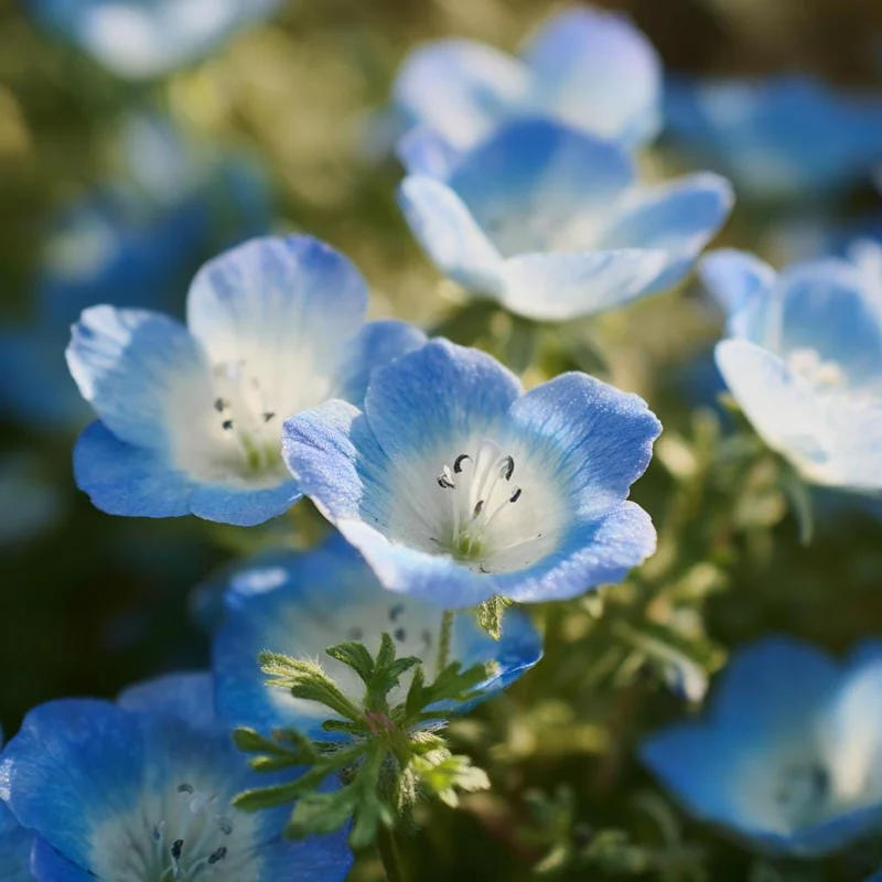 Baby Blue Eyes Flower Seeds - 200 Nemophila Menziesii Seeds, Sky Blue Blooms, Annual - Image 2