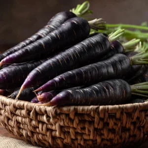 Black Nebula Carrot Seeds - 250 Heirloom Deep Purple Antioxidant-Rich - Image 1