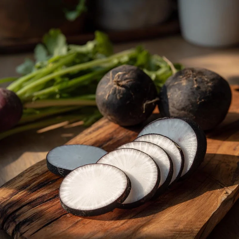 Black Spanish Round Radish Seeds - 250 Heirloom Winter Radish Seeds - Image 2