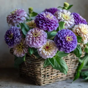 Blueberry Cheesecake Zinnia Seeds - Zinnia elegans, 100 Seed Mix, Lavender & Cream Blooms, Outdoor Annual - Image 3