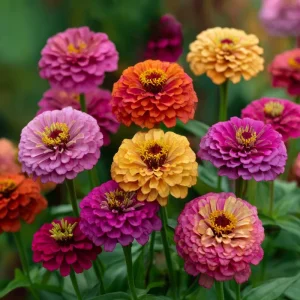 California Giant Zinnia Seeds – Heirloom Double Blooms, Vibrant Colors, 50 Seed Packet - Image 2