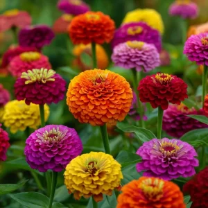 California Giant Zinnia Seeds – Heirloom Double Blooms, Vibrant Colors, 50 Seed Packet - Image 3