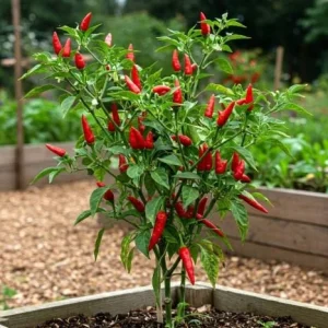 Cayenne Hot Pepper Live Plant - 2 Plants, 4 Inch Tall Pot - Spicy Chili - Image 1