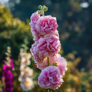 Chaters Double Hollyhock Seeds - Tall Vibrant Blooms, Alcea Rosea, 50 Seeds - Image 5