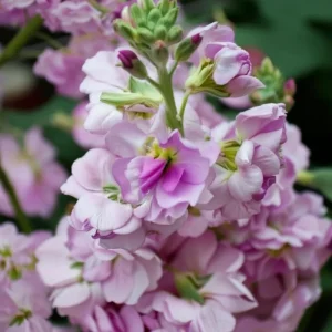 Cherry Blossom Stock Flower Seeds - 50 Seeds, Fragrant Pink & White Blooms, Annual - Image 3