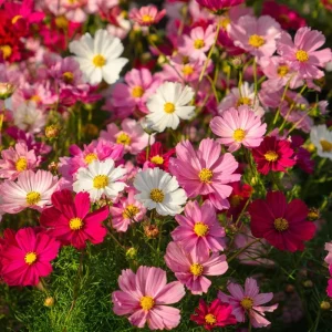 Dwarf Cosmos Seeds Fairy Kiss Blend - 25 Seed Packet Rose, White, Pink, Magenta - Image 1