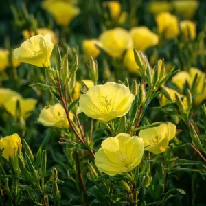 Evening Primrose Flower Seeds - 150 Count, Fragrant Yellow Blooms, Oenothera Biennis, Outdoor - Image 1