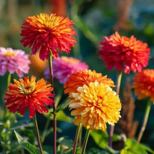 Giant Cactus Mix Zinnia Seeds - 25 Seeds, Vibrant, Spiky Blooms, Zinnia elegans - Image 3